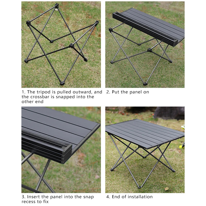 Outdoor Folding Aluminum Alloy Table - Portable Camping Tables