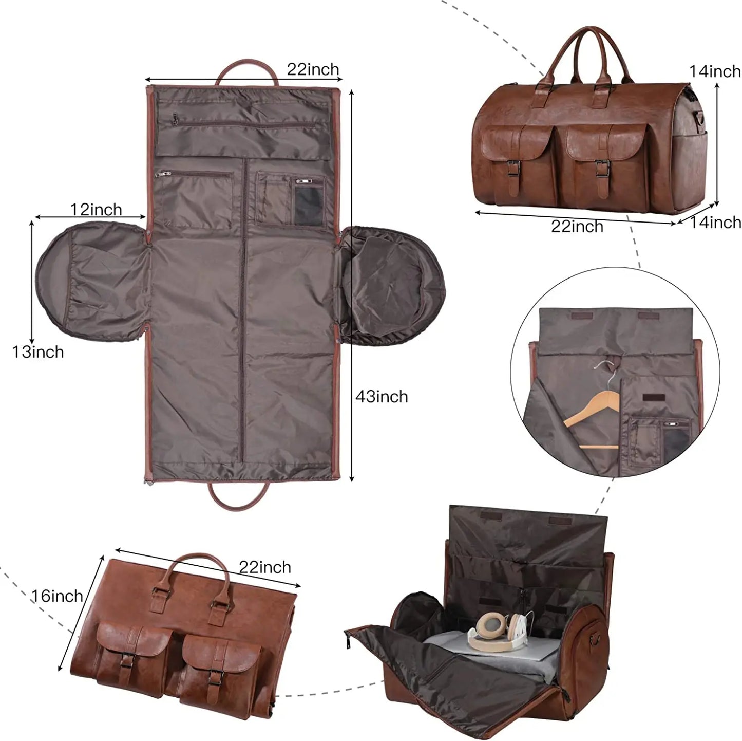 Convertible Travel Clothing Bag - Duffel Bag